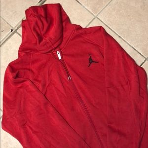 Red Jordan’s Zip-up hoodie